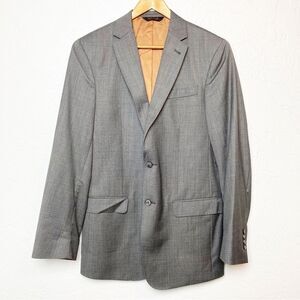 JOSEPH Jos A Bank Slim fit Gray Plaid Blazer/Suit Jacket 40L wool